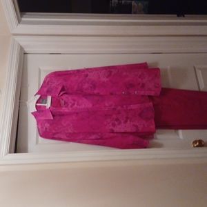 Pants Set, 3-piece, size 16, Bright Pink